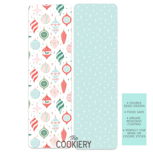 GREEN ORNAMENTS GREASE-RESISTANT FOOD SAFE COOKIE CARD BACKERS