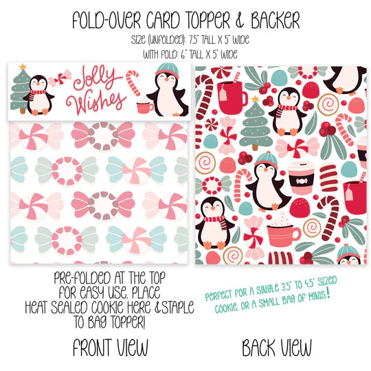 PENGUIN CANDY TOPPER & BACKER