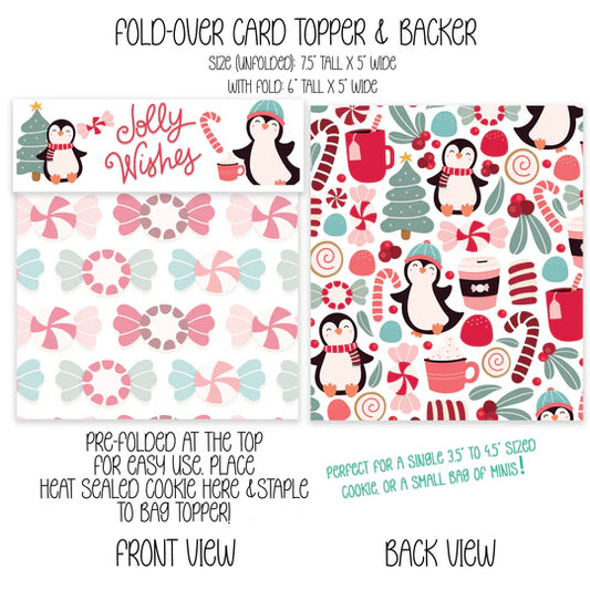 PENGUIN CANDY TOPPER & BACKER