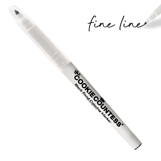 Black Fine Tip Food Marker Single