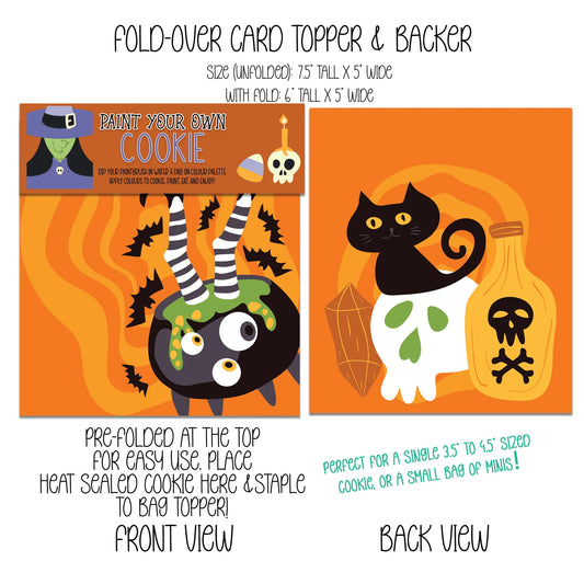 WITCH PAINT YOUR OWN COOKIE TOPPER & BACKER - THE COOKIERY