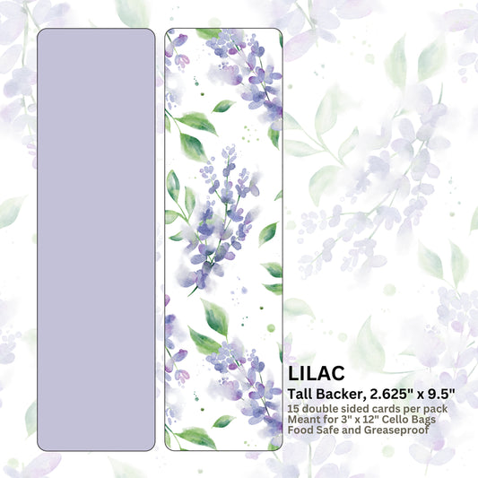 LILACS - 2.625" x 9.5" TALL BACKERS