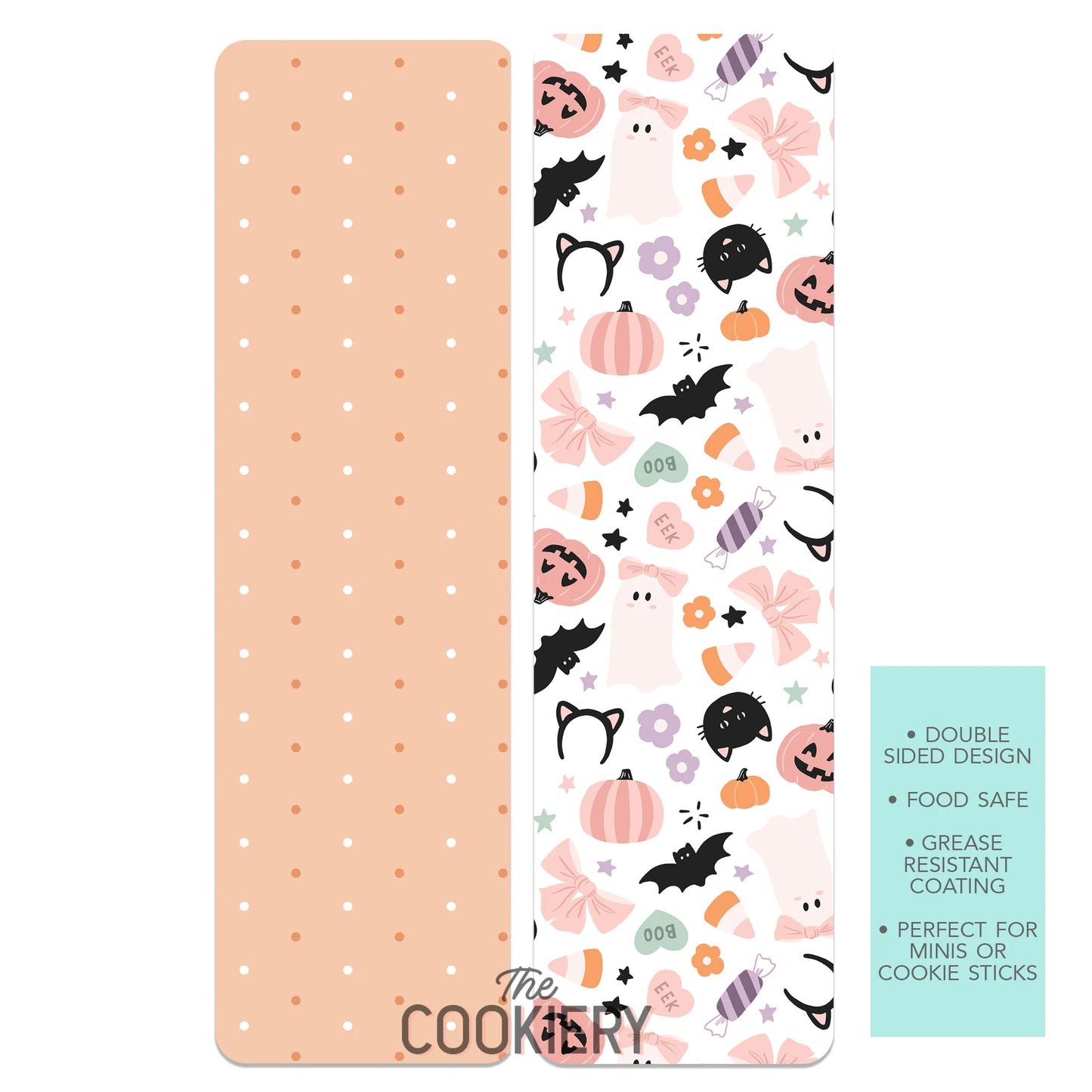 GIRLY HALLOWEEN GREASE-RESISTANT FOOD SAFE COOKIE CARD BACKERS
