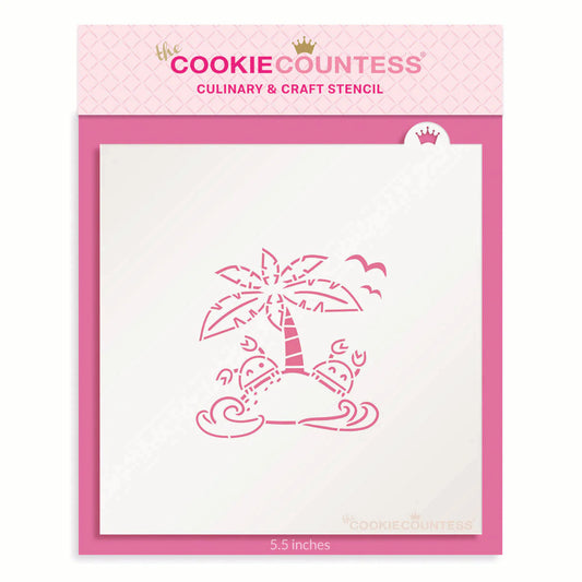 Crab Island Party PYO Stencil