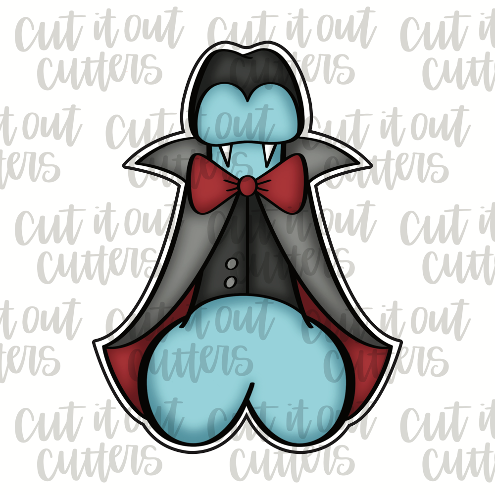 Hallo-WEENS Vampire  Penis Cookie Cutter 3"